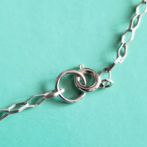 Relisted - Real pearls necklace oval silver tone hammered - Picture 7 of 7